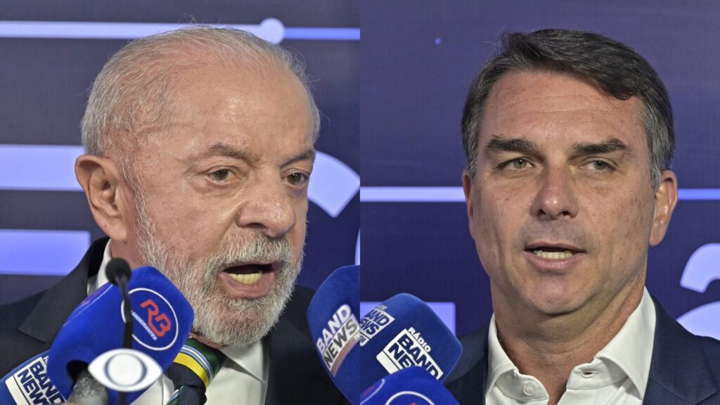 Flávio e Lula se enfrentam pela 1ª vez em debate presidencial