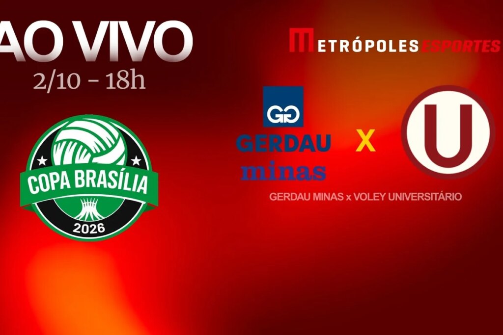 Copa Brasília de Vôlei Feminino: assista Gerdau Minas x Voley Universitário