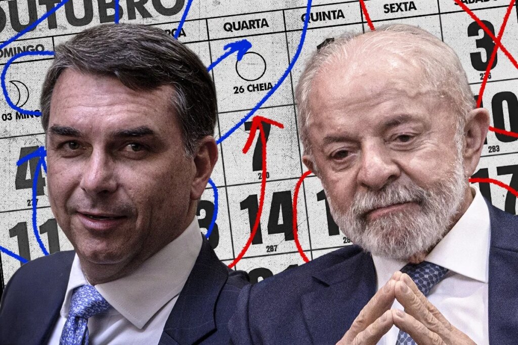 Eleições 2026: confira as agendas de Flávio e Lula nesta quarta (7/10)
