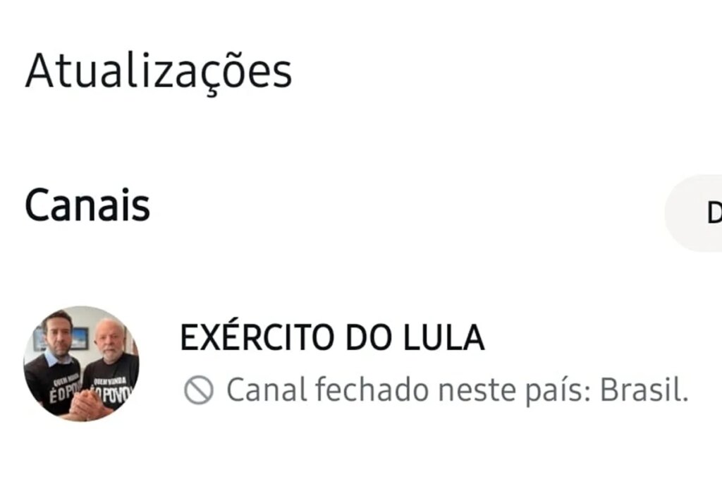 Canal "Exército do Lula" sai do ar após idas e vindas no TSE