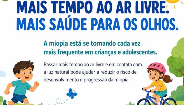 Oftalmologistas alertam para uso de telas e a miopia em crianças