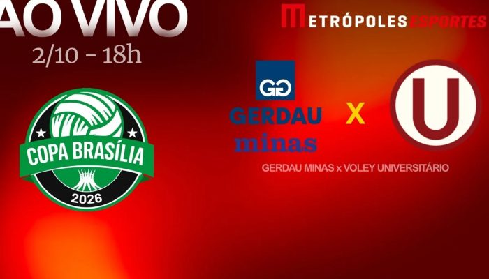 Copa Brasília de Vôlei Feminino: assista Gerdau Minas x Voley Universitário