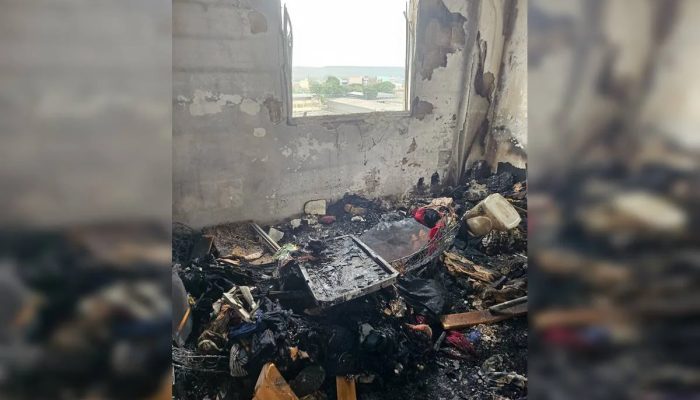 Dona de apartamento destruído por incêndio no DF perde tudo e faz vaquinha