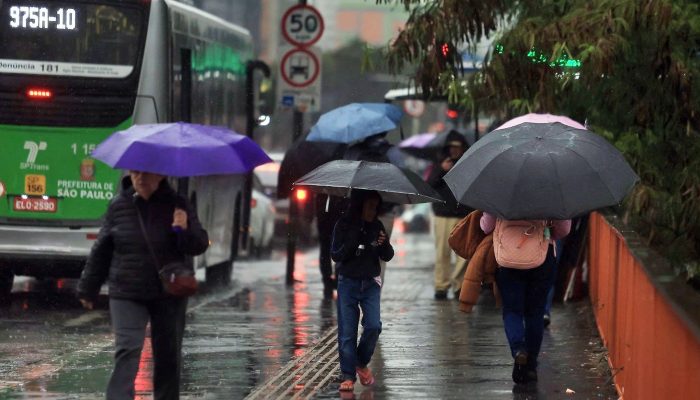 Fim de semana de eleição terá chuvas fortes no estado de São Paulo