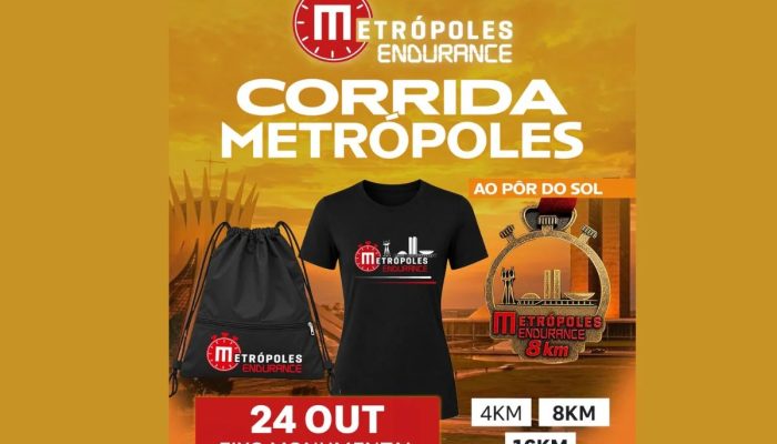 Metrópoles Endurance Corrida: confira o kit que será entregue aos atletas