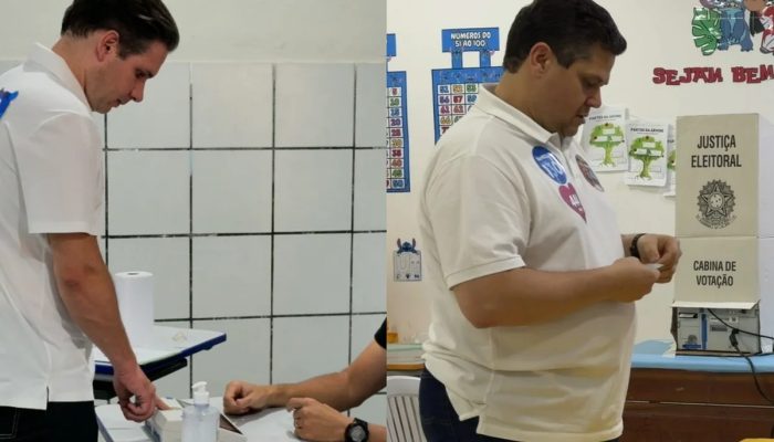 Davi Alcolumbre e Hugo Motta votam em seus redutos eleitorais