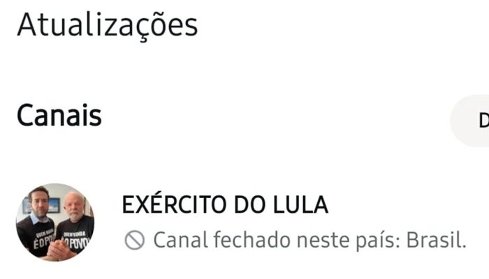 Canal "Exército do Lula" sai do ar após idas e vindas no TSE